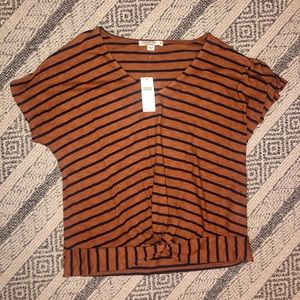 ANTHROPOLOGIE Stateside twist-front tee (medium)